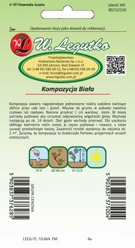 Kompozycja kwiatów białych