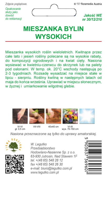 Mieszanka bylin wysokich