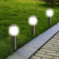 Lampa solarna ze stali nierdzewnej