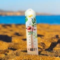 Termometr dekoracyjny papuga biała