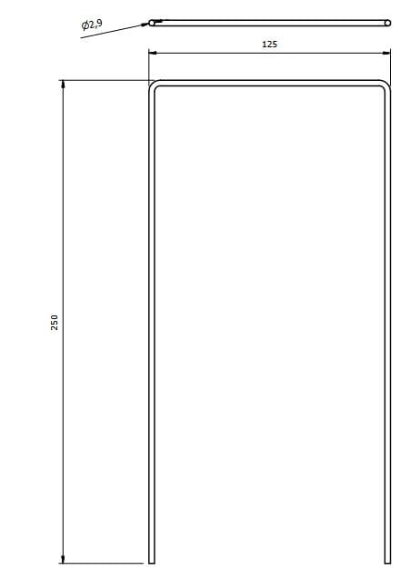 Szpilka 250x125mm
