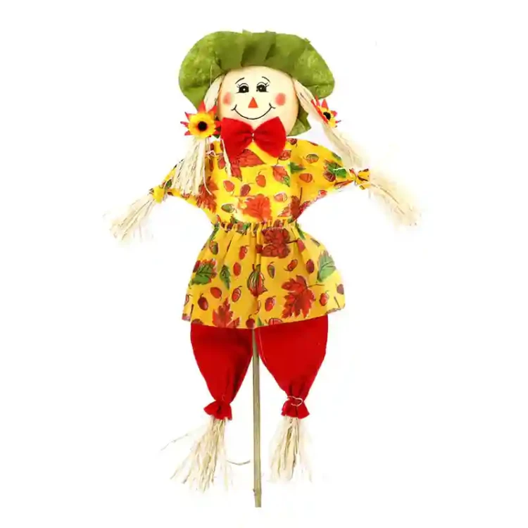 Strach na wróble 92cm - Czerwono-żółty