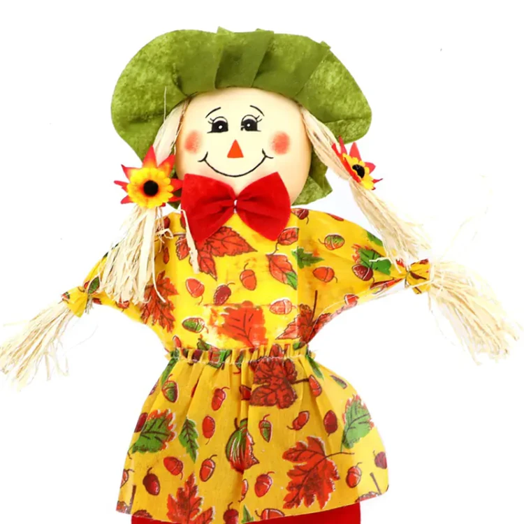 Strach na wróble 92cm - Czerwono-żółty