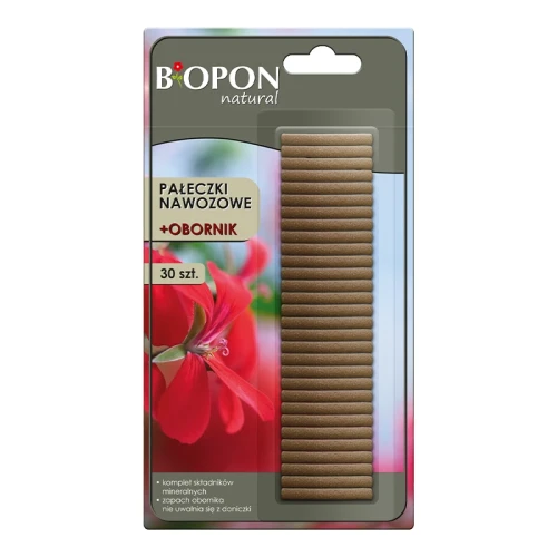 BIOPON Natural pałeczki nawozowe z obornikiem 30 szt.