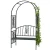 Pergola ogrodowa z ławką 122x58x203 cm