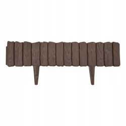 Palisada ogrodowa Wood 58 cm ciemnobrązowa