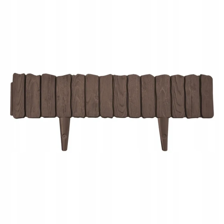 Palisada ogrodowa Wood - 58 cm — Ciemny brąz