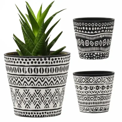 Ceramiczna doniczka dekoracyjna ⌀13x12 cm