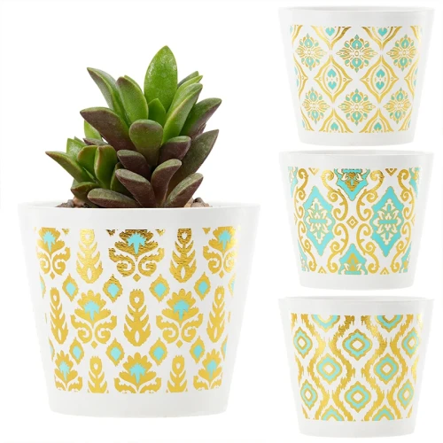 Ceramiczna doniczka dekoracyjna ⌀12,5 x 10,5 cm