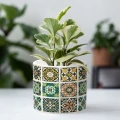 Ceramiczna doniczka dekoracyjna ⌀15 x 13 cm