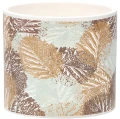 Ceramiczna doniczka dekoracyjna ⌀15 x 13 cm liście jesienne