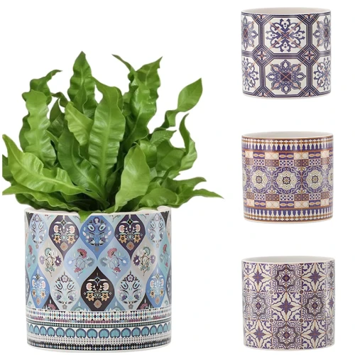 Ceramiczna doniczka dekoracyjna ⌀13 x 12 cm