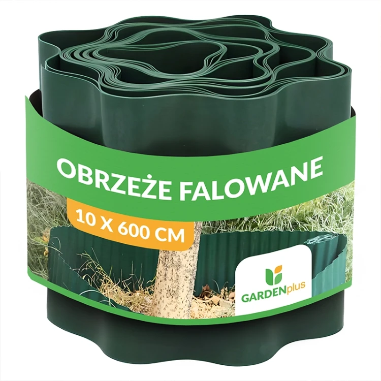 Obrzeże falowane zielone