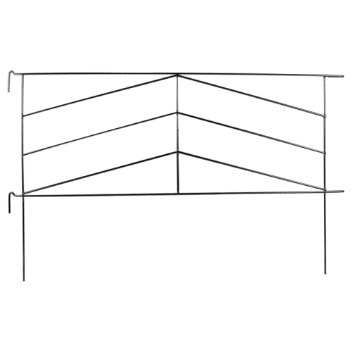 Metalowy płotek ogrodowy jodełka - wysokość 99x71cm