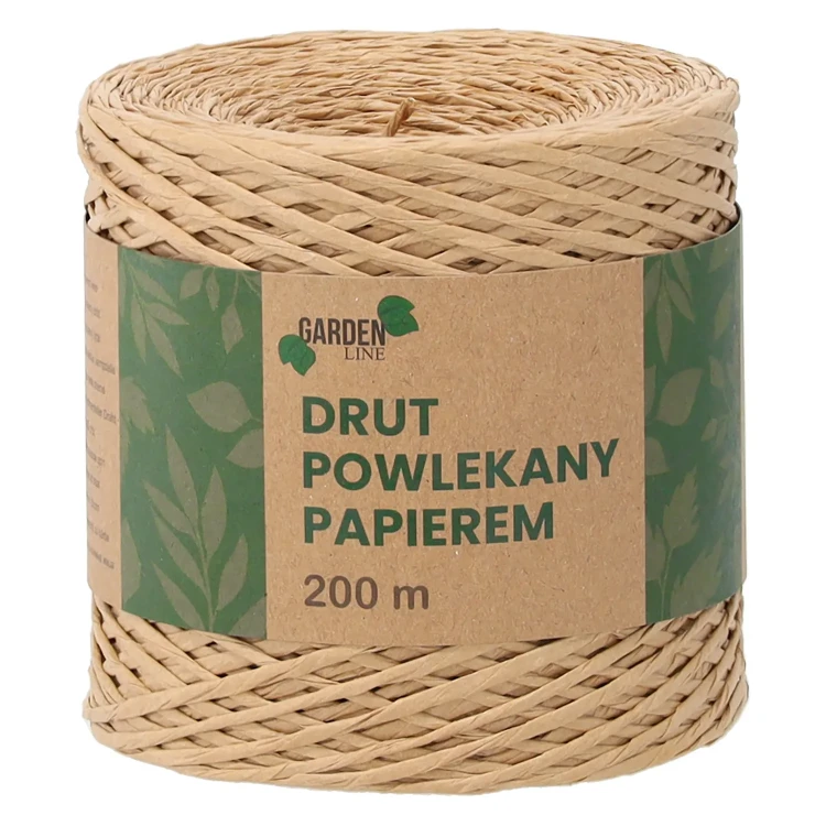 Sznurek papierowy - Drut powlekany 200m