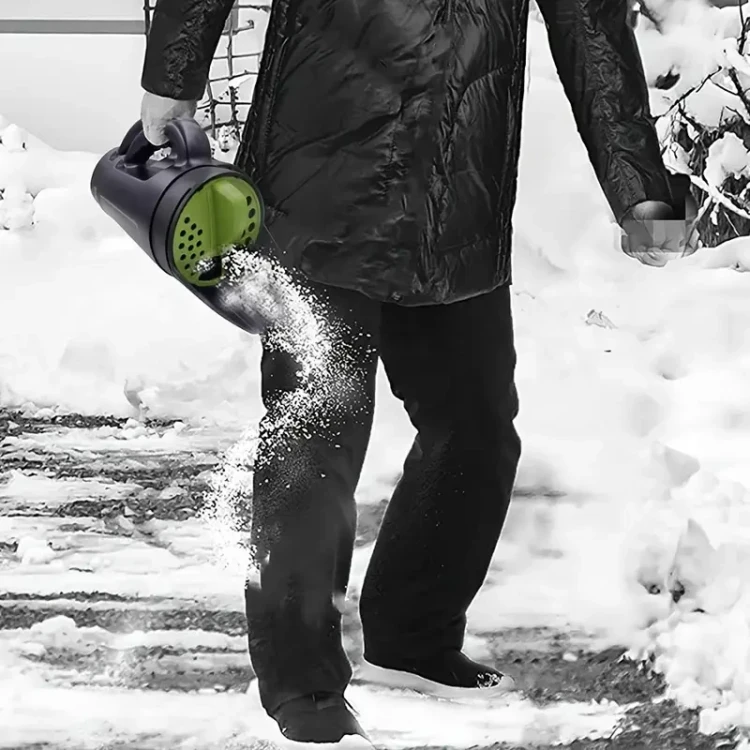 Siewnik ręczny rozsiewacz 2,5L czarno-zielony