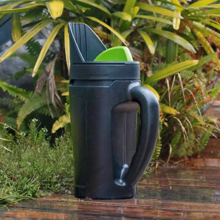 Siewnik ręczny rozsiewacz 2,5L czarno-zielony