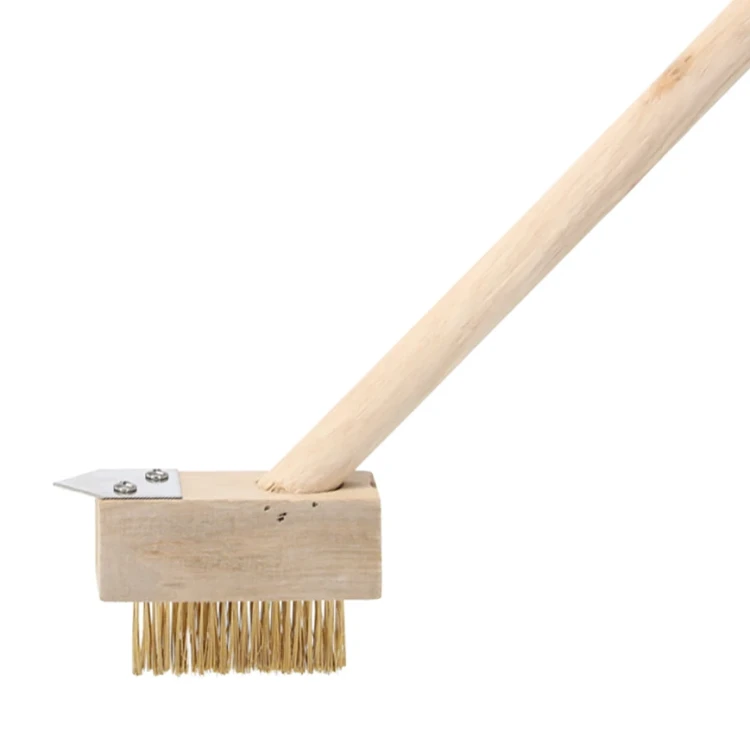 Drewniana szczotka do bruku 120 cm