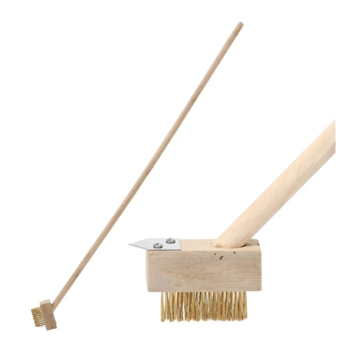Drewniana szczotka do bruku 120 cm