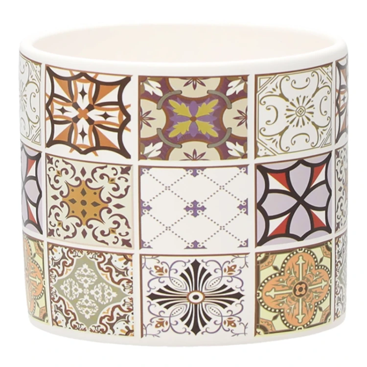 Ceramiczna osłonka 15x15x13,2 cm w klasyczne wzory