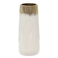 Wazon ceramiczny złoto-biały 10x10x25 cm