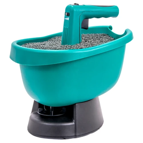 Siewnik ręczny na baterie - rozsiewacz ogrodowy do nasion i nawozów