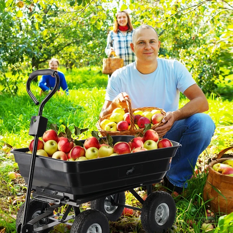 Dwufunkcyjny wózek ogrodowy - 75l 300KG