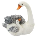 Figurka dekoracyjna do ogrodu - Gęś z młodym