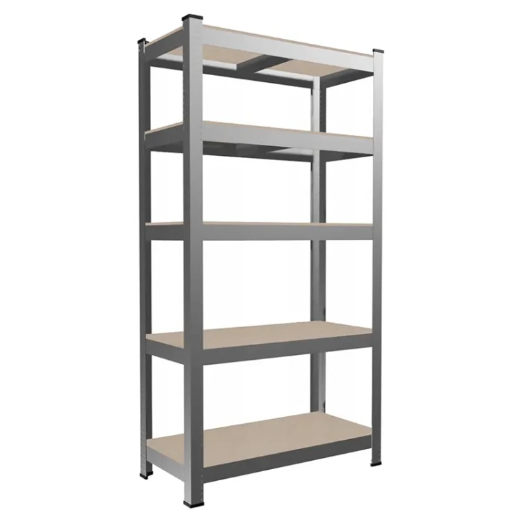 Zestaw regałów magazynowych 5 poziomowych 40x90x180 cm - 175 kg