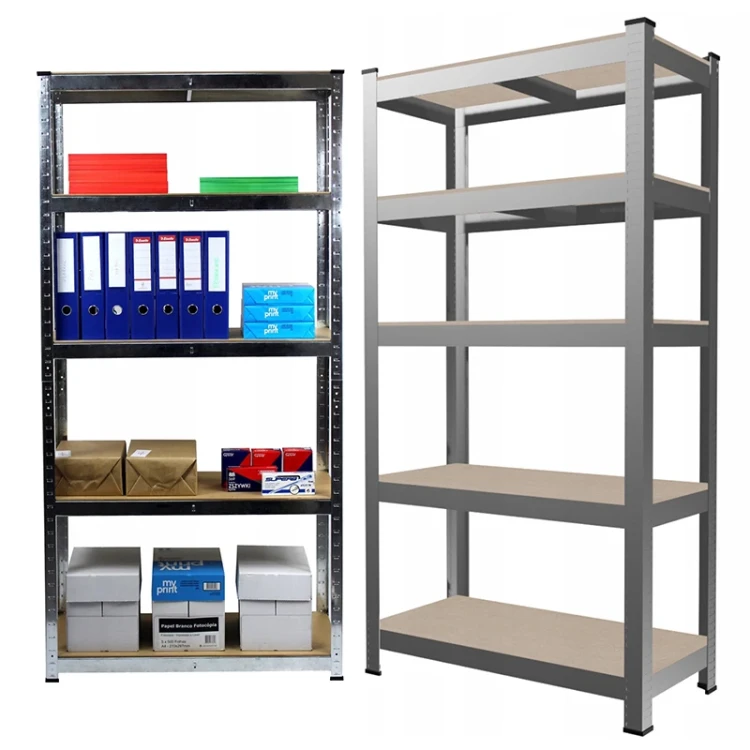 Zestaw regałów magazynowych 5 poziomowych 40x90x180 cm - 175 kg