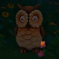 Sowa - Solarna figurka ogrodowa LED