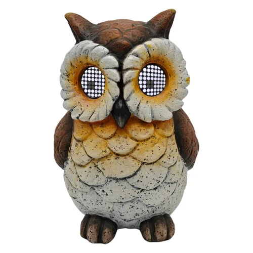 Sowa - Solarna figurka ogrodowa LED