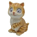 Kot - Solarna figurka ogrodowa LED 