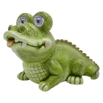 Krokodyl - Solarna figurka ogrodowa LED 
