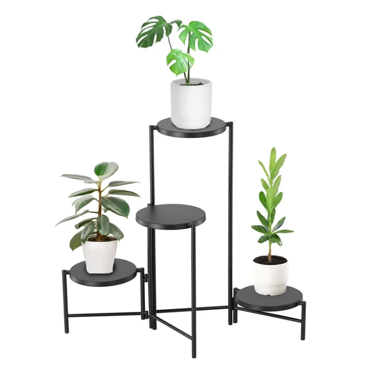Kwietnik metalowy 4-poziomowy 60x43x60 cm
