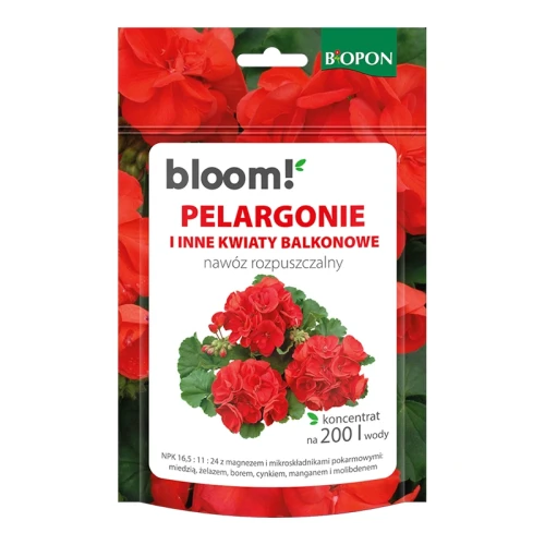 Nawóz rozpuszczalny BLOOM do pergoli i roślin balkonowych 200g