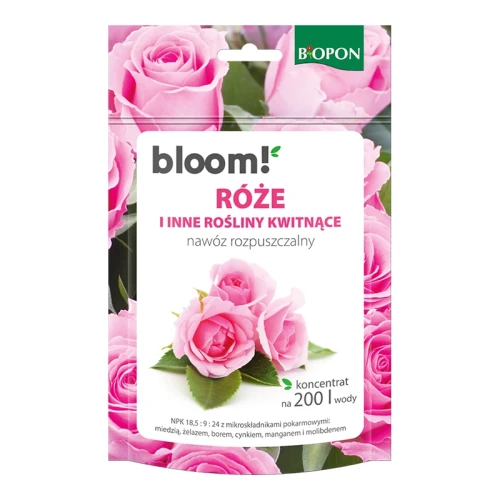 Nawóz rozpuszczalny BLOOM do roślin róż 200g