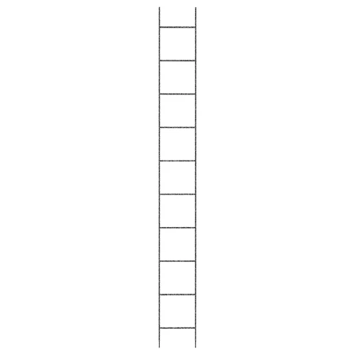 Metalowa drabinka składana 5 elementowa - 250 cm