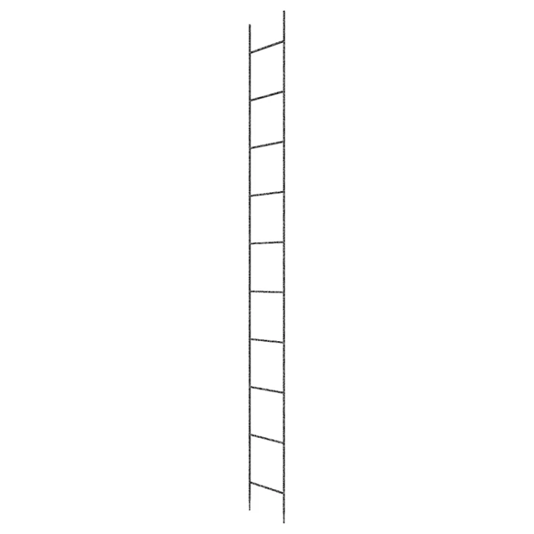 Metalowa drabinka składana 5 elementowa - 250 cm