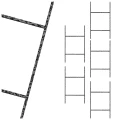 Metalowa drabinka składana 5 elementowa - 250 cm