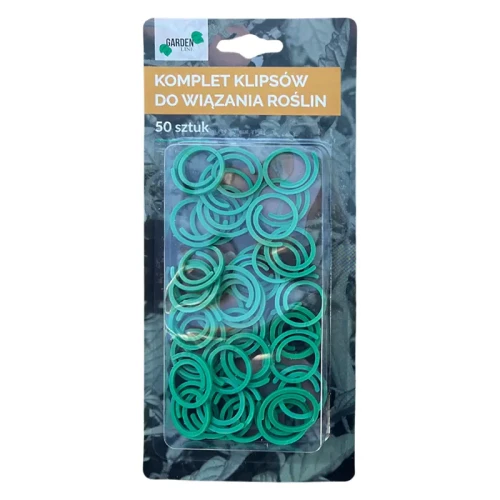 Klipsy do roślin - zielone kpl. 50 szt