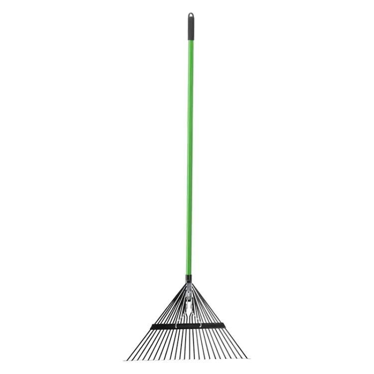 Regulowane Miotło-grabie z trzonkiem fiberglass - 150 cm