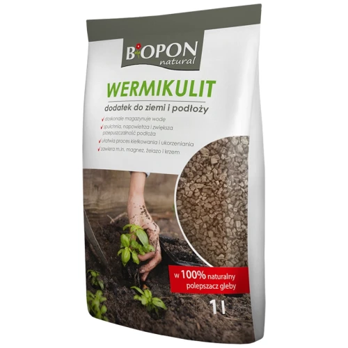 Wermikulit - dodatek do ziemi i podłoży - 1 l