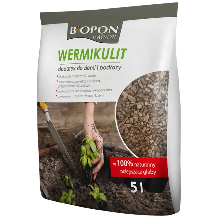Wermikulit - dodatek do ziemi i podłoży - 5 l