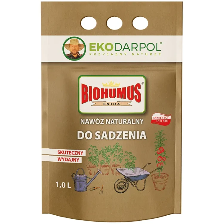 BIOHUMUS EXTRA - sypki ekologiczny nawóz do sadzenia 200g