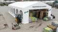 Profesjonalny namiot handlowy - 6 x 4,6 x 12 m - 550 gsm