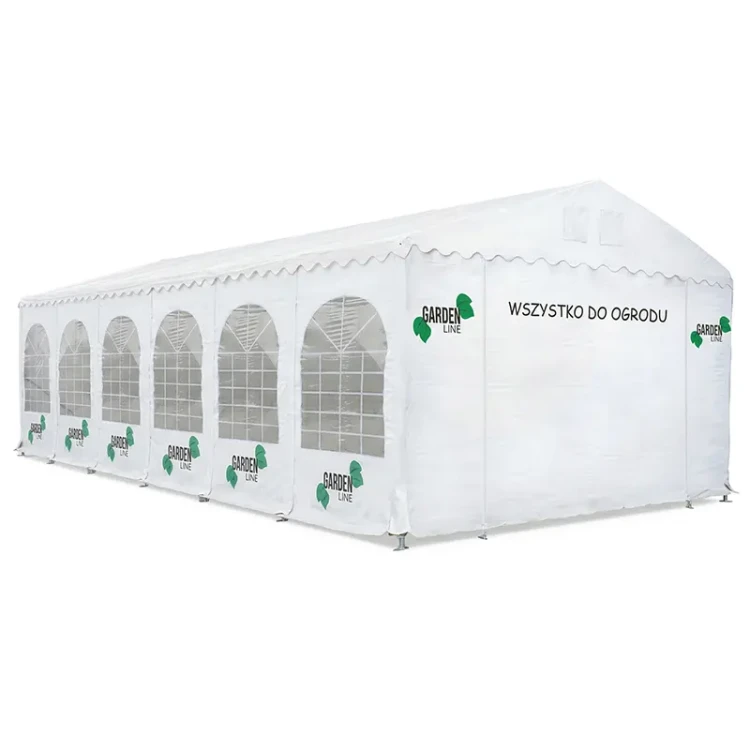 Profesjonalny namiot handlowy - 6 x 4,6 x 12 m - 550 gsm