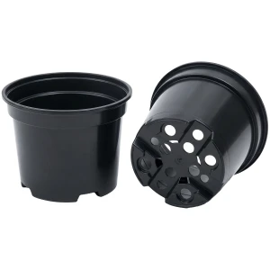 Doniczka produkcyjna 0,4L czarna okrągła Ø10 cm do rozsad 