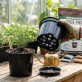 Doniczka produkcyjna 7L czarna okrągła Ø25 cm szkółkarska