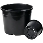 Duża doniczka produkcyjna 30 L czarna okrągła Ø41,5 cm szkółkarska
